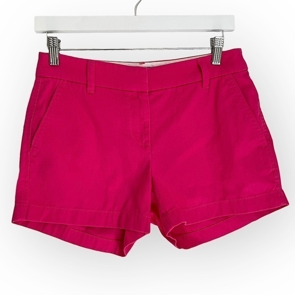 J. Crew Factory Women’s Mid Rise Shorts in Pink‎ Size 2 - Picture 1 of 6